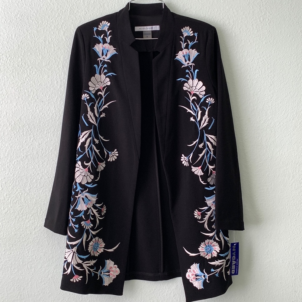 PETER NYGARD embroidered jacket coat new 6 NWT - Picture 2 of 8